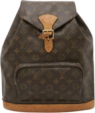 Louis Vuitton Pre-owned Backpacks, female, Brown, Size: ONE SIZE Pre-owned Montsouris Monogram Backpack