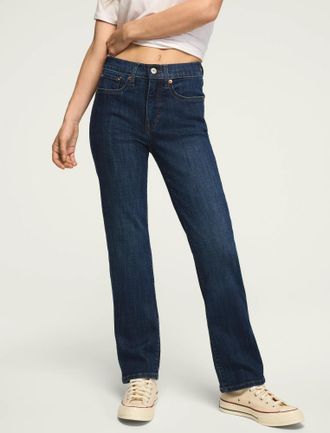 Lucky Brand Womens High Rise Zoe Straight