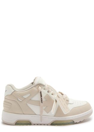 Off-white Out Of Office Panelled Leather Sneakers - Beige - 43 (IT43 / UK9)