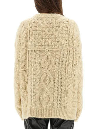 Isabel Marant Mohair & Alpaca Blend Sweater - Beige