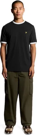 Lyle & Scott Ringer T-shirt in Jet Black/white at Nordstrom, Size Xx-Large
