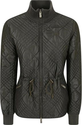 Burberry Wakerley Jacket - Dames - Bomber jackets - Groen - M - Katoen - Jassen