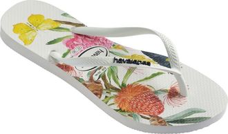 Havaianas Slim Flora Flip Flop in White at Nordstrom, Size 11