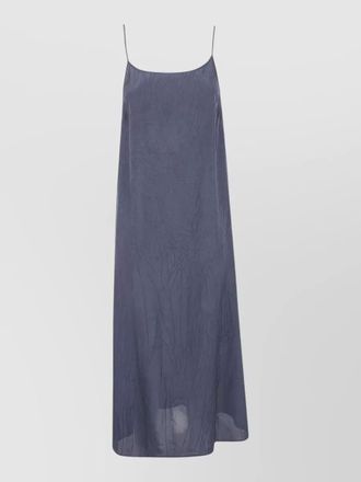 Uma Wang anaya dress crinkled texture open back