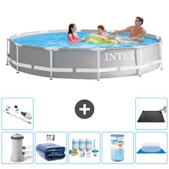 Intex Piscina Prism Frame Redonda - 366x76 Cm - 8-piezas S32128