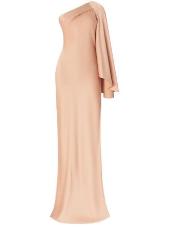 Genny Maxi-jurk met cape - Roze