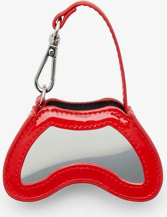 Diesel Womens Charm Keychain Glossy Play Red Pvc Hair Accessories