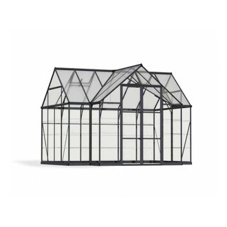 Palram Summer House Victory Orangery Garden Chalet - L305 x W365 x H269 cm in Grey