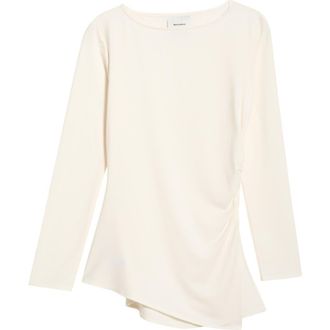 Reformation Margot Asymmetric Knit Top in Fior Di Latte at Nordstrom, Size X-Small