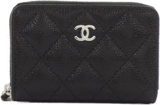Chanel Pre-owned Wallets, female, Black, Size: ONE SIZE Pre-owned Leather wallets