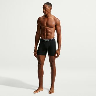 Nike Mens Essential Cotton Stretch Dri-FIT 5-Pack Boxer Briefs in Black | KE1292-001