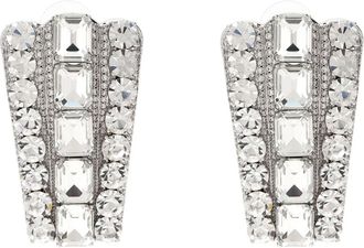 Self Portrait Multi Crystal Oorbellen - Dames - Oorbellen - Grijs - ONE Size - Accessoires