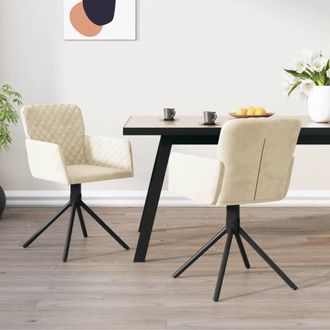 vidaXL Furniture Limited - Sillas De Comedor Giratorias 2 Uds Terciopelo