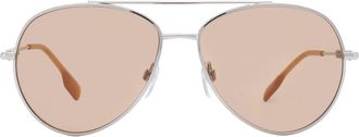 Burberry Brown Photochromatic Pilot Ladies Sunglasses BE3147 1344M4 58