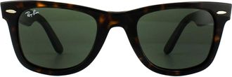Ray-Ban Rectangle Tortoise Green Sunglasses