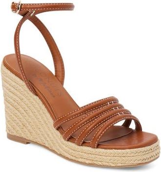Matisse Footwear Sunnie Espadrille Ankle Strap Platform Wedge Sandal in Cognac at Nordstrom, Size 11
