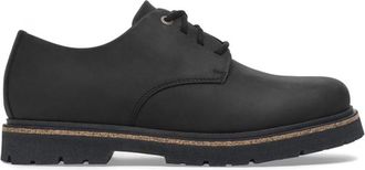 Birkenstock Mens Highwood Lace Low Natural Leather Shoes In Black