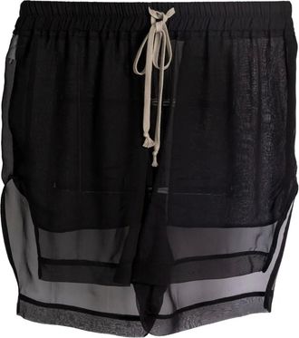 Rick Owens Shorts Concordians a strati - Nero