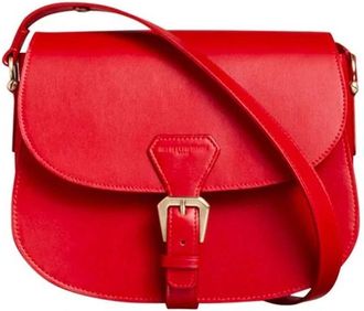 Ines De La Fressange Fl&acirc;neur Bag - Dames - Schoudertassen - Rood - ONE Size - Leer - Tassen