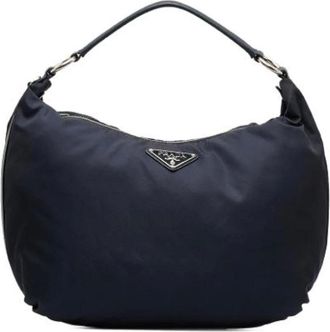 Prada Pre-owned Handbags, female, Blue, Size: ONE SIZE Pre-owned Canvas prada-bags