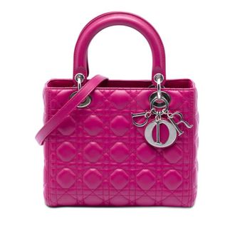 Dior Pre-owned Dior Medium Lambskin Cannage Lady Dior Ladies RN8DEO0S4XAYV13F