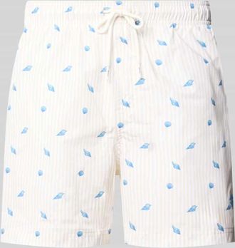 Jack & Jones Jack & Jones Badehose im Allover-Look Modell MAUI BREEZE in Offwhite, Gr&ouml;&szlig;e XXL