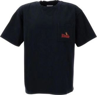 Rhude T-shirt con taschino American Spirit - - Tops - Uomo - Nero - M