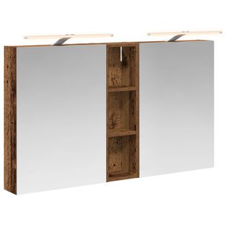 vidaXL Juego De Muebles De Ba&ntilde;o Con Estante 3 Pcs 120 X 14,5 X 70 Cm Vidaxl