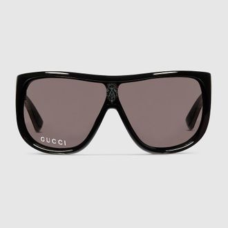 Gucci Mask Frame Sunglasses, Black