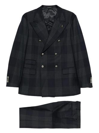 Gabriele Pasini checked double-breasted suit - Blue
