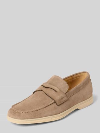 Carl Gross Carl Gross Loafer aus echtem Leder in Suede-Optik in Beige, Gr&ouml;&szlig;e 41