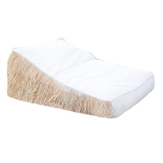 MX HOME Tumbona flequillo blanca