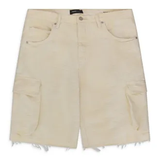 Purple Antique White Jacquard Cargo Shorts