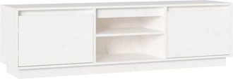 vidaXL Tv Cabinet White 140x35x40 cm Solid Wood Pine Vidaxl