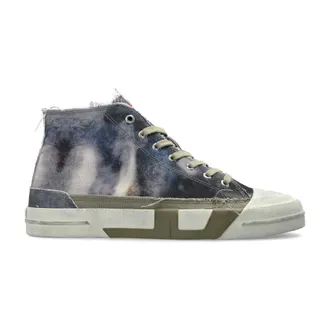 Diesel Sneakers, male, Blue, Size: 12 US S-D-Verse MID 2 High-top Sneakers