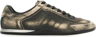 Gucci Shift Sneaker - Heren - Sneakers - Grijs - 40 EU - Leer - Schoenen