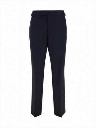 Vivienne Westwood Tailored Blue Wool Suit Pants With Side Adjusters