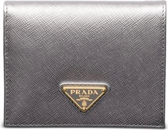 Prada Leren portemonnee - Grijs