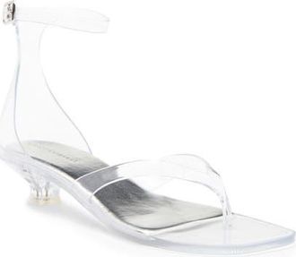 Jeffrey Campbell Gummy Ankle Strap Sandal in Clear at Nordstrom, Size 10