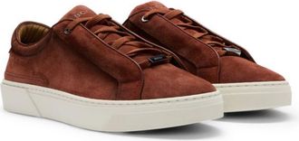 BOSS Gary low-top trainers in suede