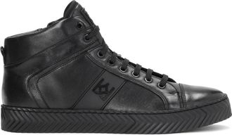 Kazar Zwarte sneakers voor heren. Dit product valt groot uit. - Heren - Sneakers - Zwart - 44 EU - Leer - Schoenen