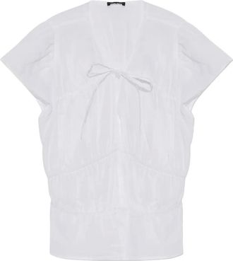 Rag & Bone Blusa con ruches - Bianco