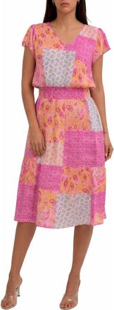 Sunny Leigh Flutter Sleeve Midi Dress in Paige at Nordstrom Rack, Size X-Large