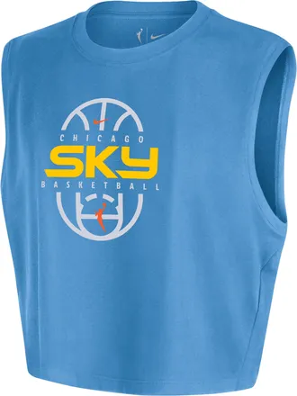 Nike (WMNS) Nike Chicago Sky WNBA Authentic Cropped T-Shirt Coast IQ8206-462