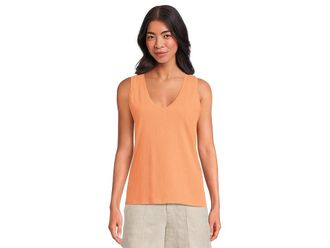 Madewell Northside V-Neck Tank Top Womens Clothing Faded Sunset : 2XS (Womens 000), Cotton