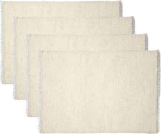 Lenox Set Of 4 French Perle Solid Placemats