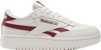 Reebok Womens Club C Double Revenge Trainers, Chalk Chalk Classic Burgundy, 37.5 EU