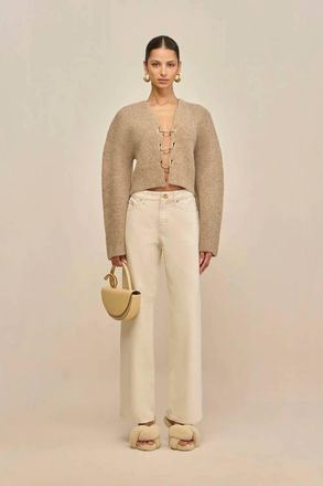 Cult Gaia Mayalou Cardigan In Beach M&eacute;lange