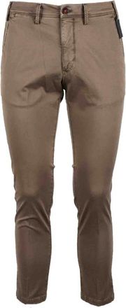 Michael Coal Slim-fit broek - Heren - Slim Fit Broeken - Bruin - W34 - Katoen - Broeken
