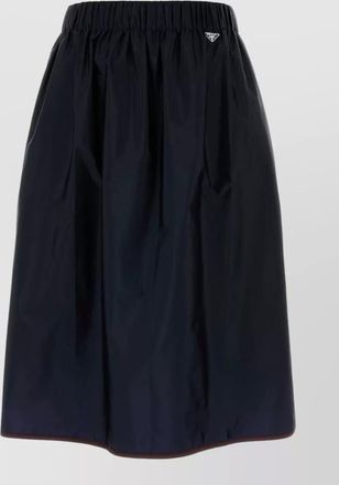 Prada re-nylon skirt elastic waistband